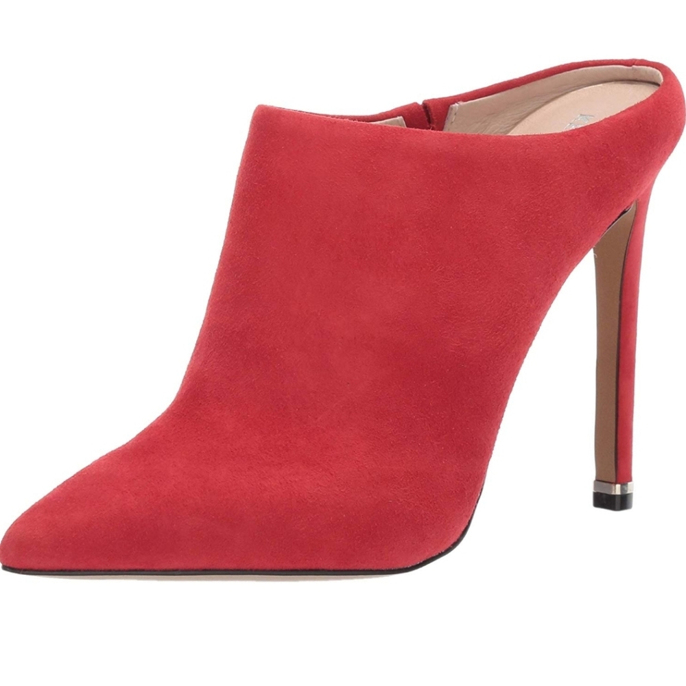 Red Suede Mules. - image 2